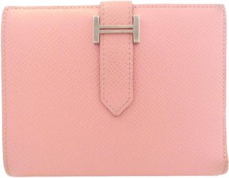 Herm&egrave;s Rose Confetti Epsom Leather Wallet (Bi-Fold) (Pre-Owned)