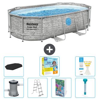 Bestway Piscina Bestway Power Steel Oval - 427x250x100 Cm - 8-piezas S532