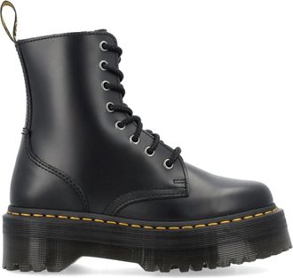 Dr. Martens Zwarte Gesloten Schoenen Jadon Platformlaarzen - Heren - Veterlaarzen - Zwart - 39 EU - Leer - Schoenen