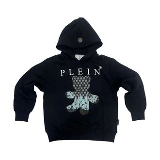 Philipp Plein Hooded Sweatshirt - male - Philipp Plein - Kids Sweatshirts - Black - 12 Y - Kids