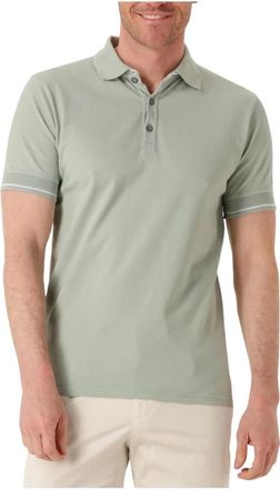 Genti Tops, Heren, Groen, S, Groene Polo 3 Knoop SS