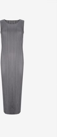 Issey Miyake &Auml;rmelloses Schlauchkleid aus plissiertem Cr&ecirc;pe