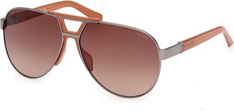 Guess GU00304 08F Mens Sunglasses Gunmetal Size 63