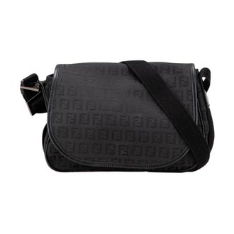 Fendi Pre-owned Stijlvolle Schoudertas met Patroon - Dames - Pre-owned - Zwart - Maat: ONE Size