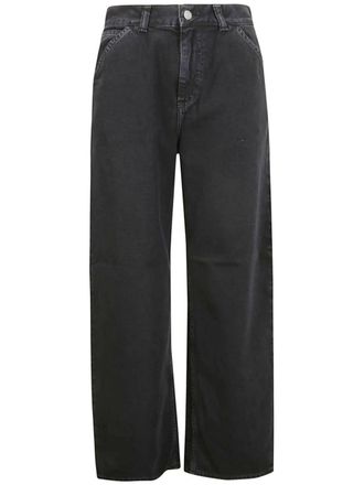 Carhartt Work in Progress mid-rise straight-leg jeans - women - Cotton - 25 - Black