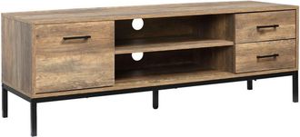 HOMCOM TV Stand for TV up to 50 Inches with Storage Coffee