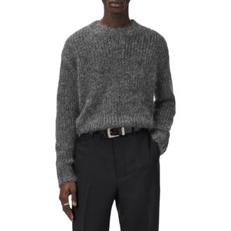 AllSaints Myles Mohair & Merino Wool Sweater in Charcoal Grey at Nordstrom Rack, Size X-Large