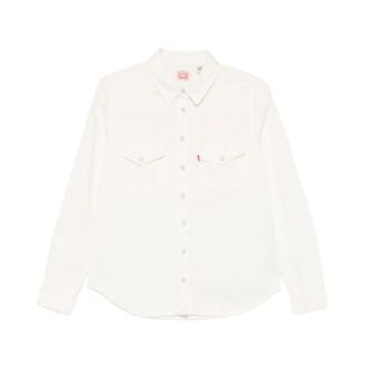 Levi's Shirts, female, White, Size: M Denim Shirt