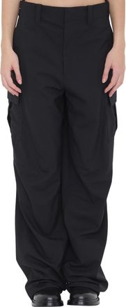 Bottega Veneta Black Regular Cargos Pants