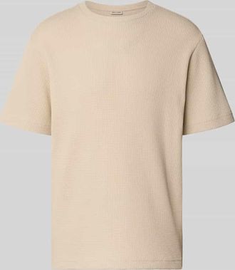 Only & Sons Regular Fit T-Shirt aus Baumwoll-Mix Modell TOBIE in Beige, Gr&ouml;&szlig;e XXL