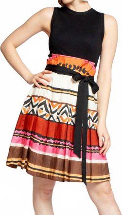 Eva Franco Verna Dress In Tulum Stripe