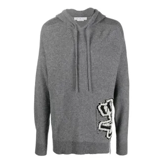 Off-white Intarsia Knit Hoodie OMHA155F22KNI0010610