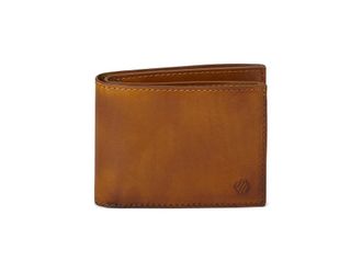 Johnston & Murphy Hudson Burnished Billfold Mens Wallet Mens Wallet Brown, Leather