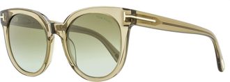 Tom Ford Womens Moira Sunglasses TF1109 45G Transaparent Brown 53mm