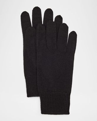 The Row Leomarie Cashmere Knit Gloves