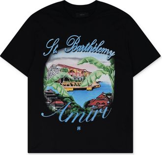 Amiri Black Eden Rock Airbrush Tee