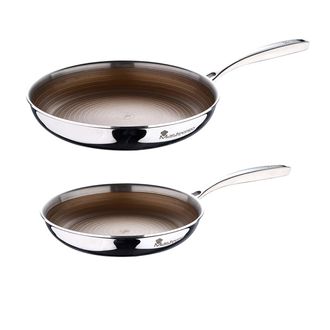 Masterpro Set of 2 pans 24/28cm SS induction Giro3 Gold Masterpro