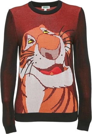 Kenzo Maglione Jungle Book con effetto jacquard - Rosso