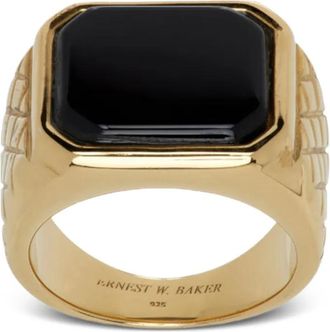 Ernest W. Baker Anello con onice - Oro