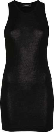 Wardrobe.NYC round-neck cotton tank dress - women - Cotton - M - Black