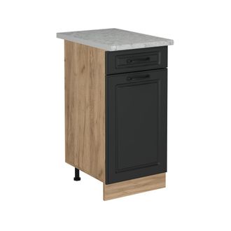 Vicco Mueble Bajo De Cocina R-line, Antracita Casa De Campo, 40 Cm Et M&aacute;rmol