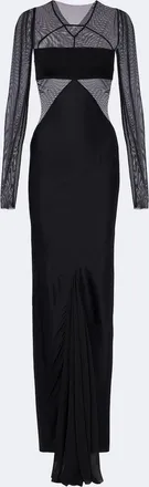Rick Owens Combo tulle-trimmed gown
