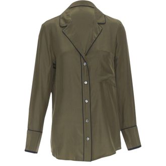 Frame Denim Ame silk casual pyjama shirt