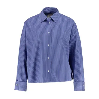 Max Mara Overhemden, Dames, Blauw, 2Xs, Shirts