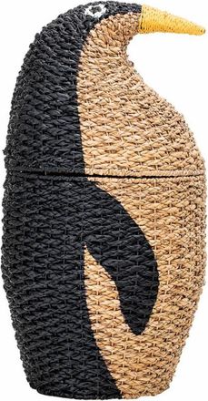 Bloomingville Aufbewahrungskorb Tazia mit Deckel ø 37/h 69 cm