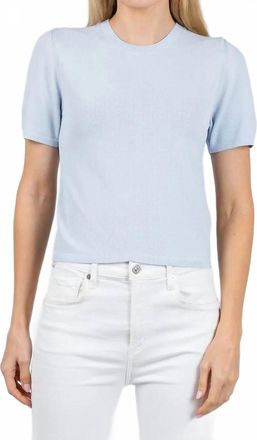 SIMKHAI Devon Knit Tee In Tidepool