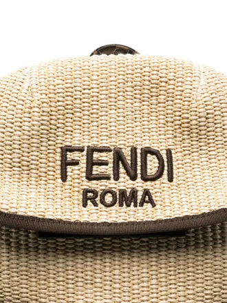 Fendi Kids Backpack Grain Of Rice Multicolour Cotton Polyamide Backpacks