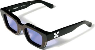 Off-white Unisex Sunglasses Virgil M Shiny Black Acetate