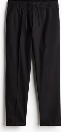 H&M Elegante Joggpants in Regular Fit - Schwarz