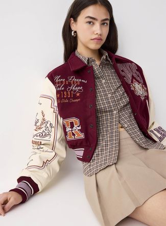 Twik Womens Club Red varsity jacket