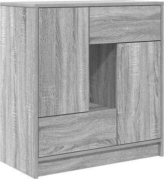 vidaXL Aparador con cajones y puertas gris Sonoma 70,5x34x74,5 cm Vidaxl