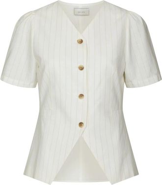 Neo Noir Mujer, Blusas y Camisas, Blanco, Talla: S