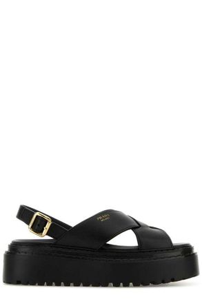 Prada Leather Sandals − Sale: up to −48% | Stylight