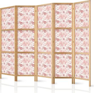 Artgeist Biombo Japon&eacute;s Artgeist Motivos Florales Blanco 225x172 Cm