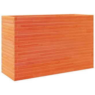 Berkfield Home Garden Planter Wax Brown 110x40x68.5 cm Solid Wood Pine