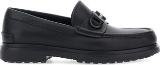 Ferragamo Mocassini Tobia in pelle - Nero