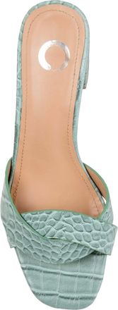 Journee Collection Perette Slide Green PERETTE-GRN Womens