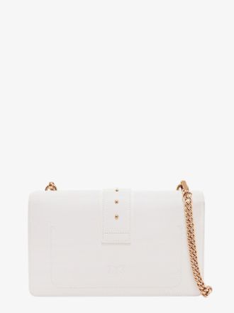 Pinko Womens Shoulder Bag Leather White