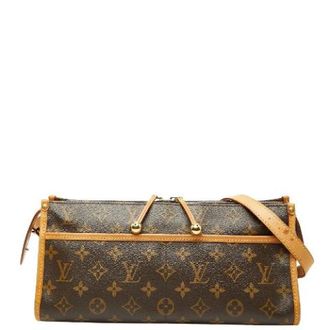 Louis Vuitton Pre-owned Cross Body Bags, female, Brown, Size: ONE SIZE Pre-owned Popincourt Long Monogram Shoulder Bag