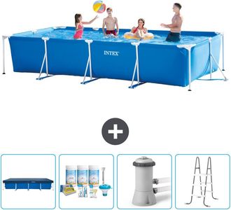 Intex Piscina Con Estructura Rectangular - 450x220x84 Cm - 7-piezas Scb6