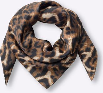 Heine Nickituch HEINE, Damen, schwarz (schwarz, sand), Viskose, gemustert, Modet&uuml;cher Nickituch