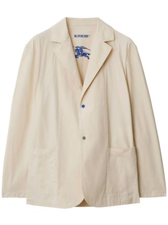 Burberry notched-lapel single-breasted blazer - Neutrals
