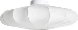 Beliani Ceiling Lamp UMCHABEZI Fabric White