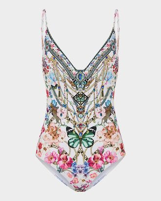 Camilla Monserrate Magic Wire V-Neck One-Piece Swimsuit