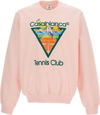 Casablanca Pink Crew Neck Sweatshirt