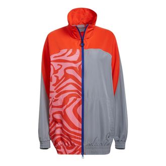 adidas (WMNS) adidas By Stella McCartney Color Blocked Track Jacket Asia Sizing Orange Grey H59949